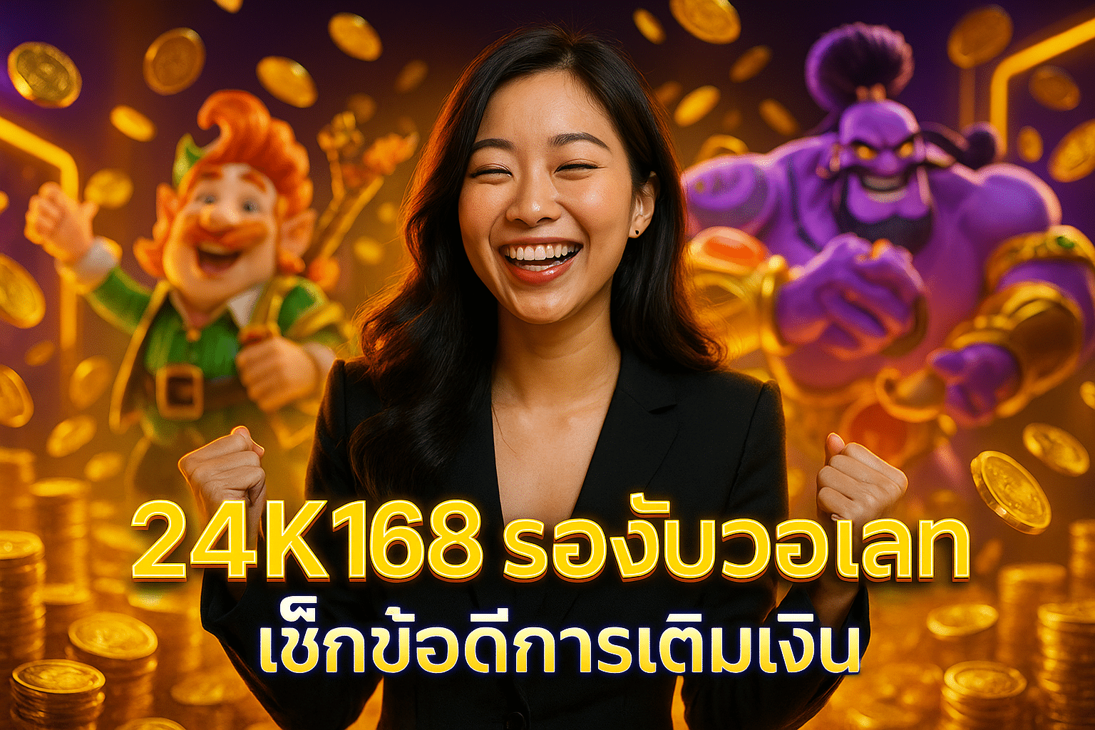 24K168 รองรับวอเลท เช็กข้อดีการเติมเงิน